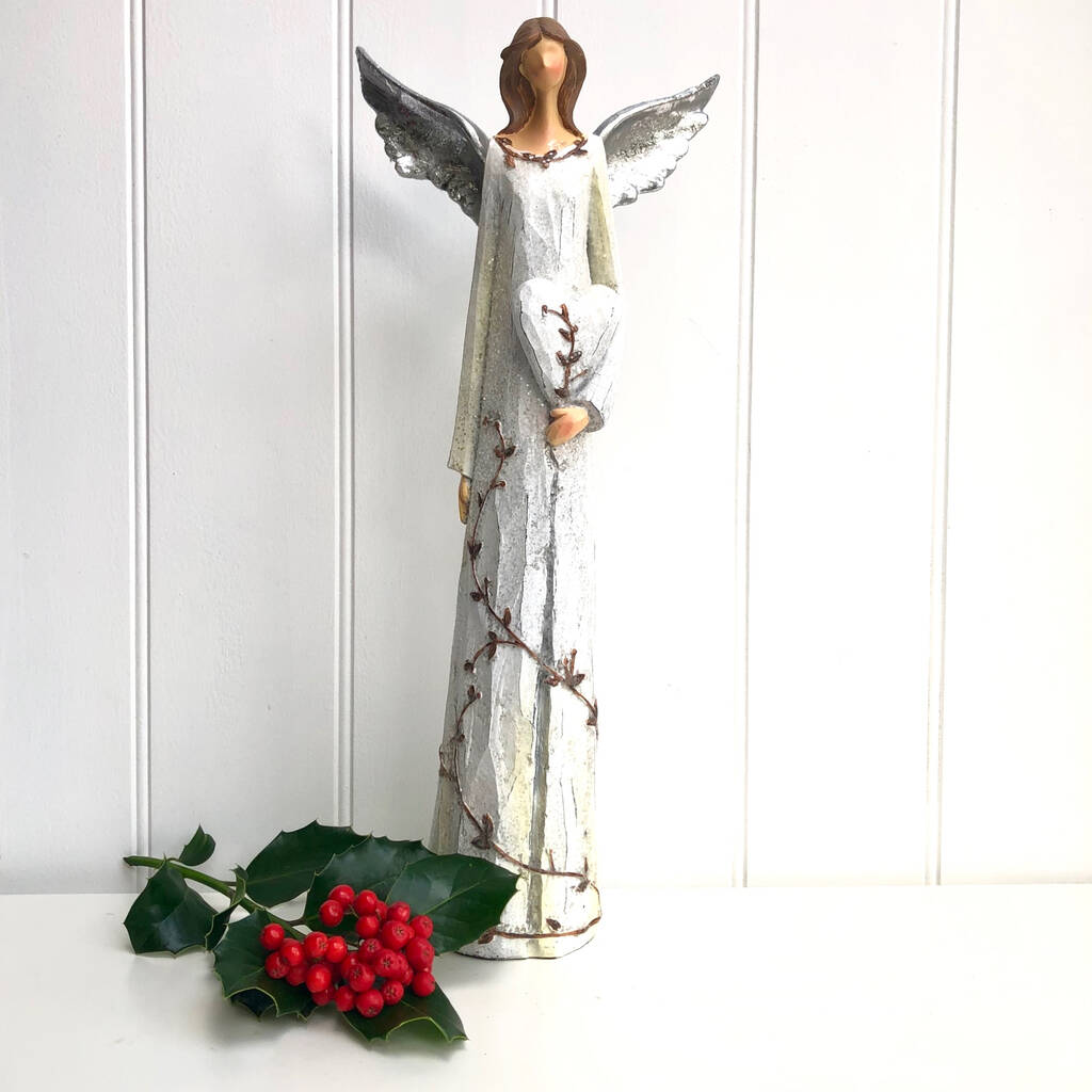 Large Christmas Angel Decoration By Pink Pineapple Home & Gifts