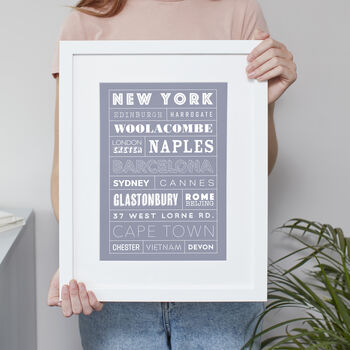 Your Favourite Destinations Personalised Print, 7 of 9