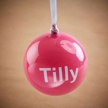 Personalised High Gloss Christmas Bauble, 3 of 7