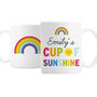 Personalised Cup Of Sunshine Rainbow Ceramic Mug, thumbnail 5 of 5