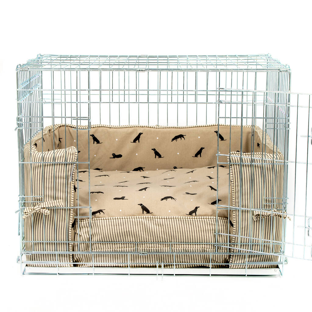 Luxury Dog Crate Bumper Set In Sophie Allport Labrador By Lords