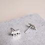 Sterling Silver Tiger Stud Earrings, thumbnail 3 of 8