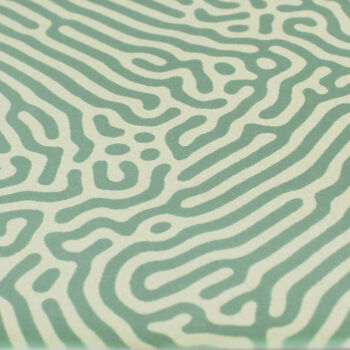 Abstract Green Pattern Ceramic Coaster, Set Of Four, 6 of 7