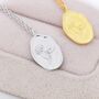Water Lily Flower Pendant Necklace In Sterling Silver, thumbnail 3 of 9