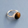 Sterling Silver Tiger's Eye Chunky Ring, thumbnail 1 of 5