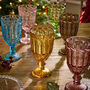 Set Of Six Roselle Coloured Wine Glasses, thumbnail 1 of 6