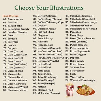 Personalised Favourite Couple Things Anniversary Print, 8 of 11