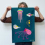 Sea Creatures Large Tray + Tea Towel Gift Set, thumbnail 2 of 8