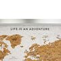 Travel Gifts World Map Cork Board With Pins, thumbnail 7 of 11
