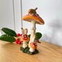 Toadstools With Robins Decoration, thumbnail 4 of 6