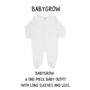 Personalised Baby Name Babygrow, thumbnail 8 of 12