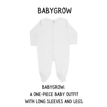 Personalised Baby Name Babygrow, 8 of 12