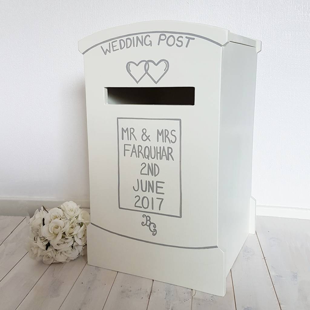 25 x 19 x 15cm Medium Wooden Plain Lockable Post Box with Slot Wedding Cards/Wedding Box/Unpainted 