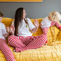 'Mama' Embroidered Christmas Stripe Pyjamas, thumbnail 5 of 5