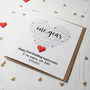 Personalised 1st Paper Anniversary Card For Husband/Wife, thumbnail 4 of 6