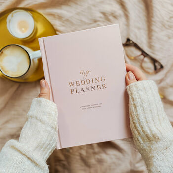 Wedding Planner Book Blush Rose Gold Foil, 3 of 12