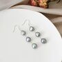 Shanelle Ivory Silver Pearl Waterfall Charm Gift Earrings, thumbnail 2 of 4