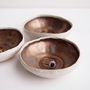 Handmade Mini Gold Ceramic Pottery Ring Dish, thumbnail 1 of 10