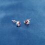 February Birthstone Amethyst Stud Earrings, thumbnail 6 of 7