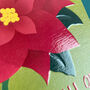 Poinsettia Christmas Card, thumbnail 2 of 2