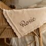 Personalised Cotton Baby Blanket Baby Gift, thumbnail 1 of 12