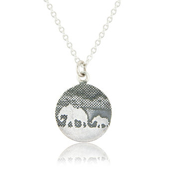 Silver Mother And Daughter Elephant Necklace Set, 4 of 4
