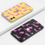 Personalised Pink Cheetah Clear Phone Case, thumbnail 2 of 5