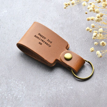 Personalised Calendar Leather Keyring, 9 of 10