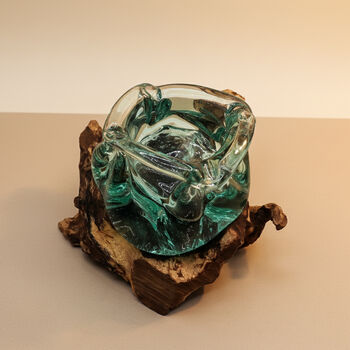 Molten Glass Decorative Bowl And Sweet Bowl, 8 of 9