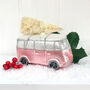Christmas Pink Camper Van Decoration, thumbnail 1 of 2