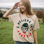 Believe In Your Elf Women's Christmas T Shirt, thumbnail 1 of 4