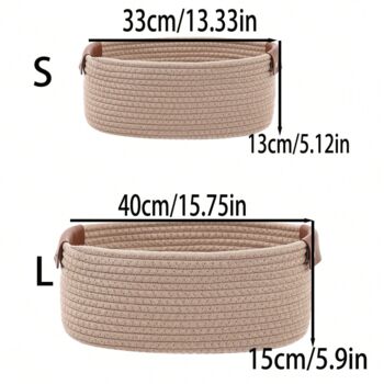 Personalised Crotchet Handwoven Rope Basket, 7 of 7