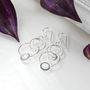 Sterling Silver Swinging Circles Earrings, thumbnail 2 of 4