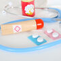 Wooden Doctors Set And Personalised Storage Bag, thumbnail 5 of 6