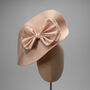 Large Formal Hat In Peach 'Kamala', thumbnail 2 of 10