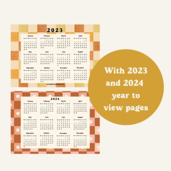 2023 Desk Calendar A5 | Checkers Pastels, 11 of 12