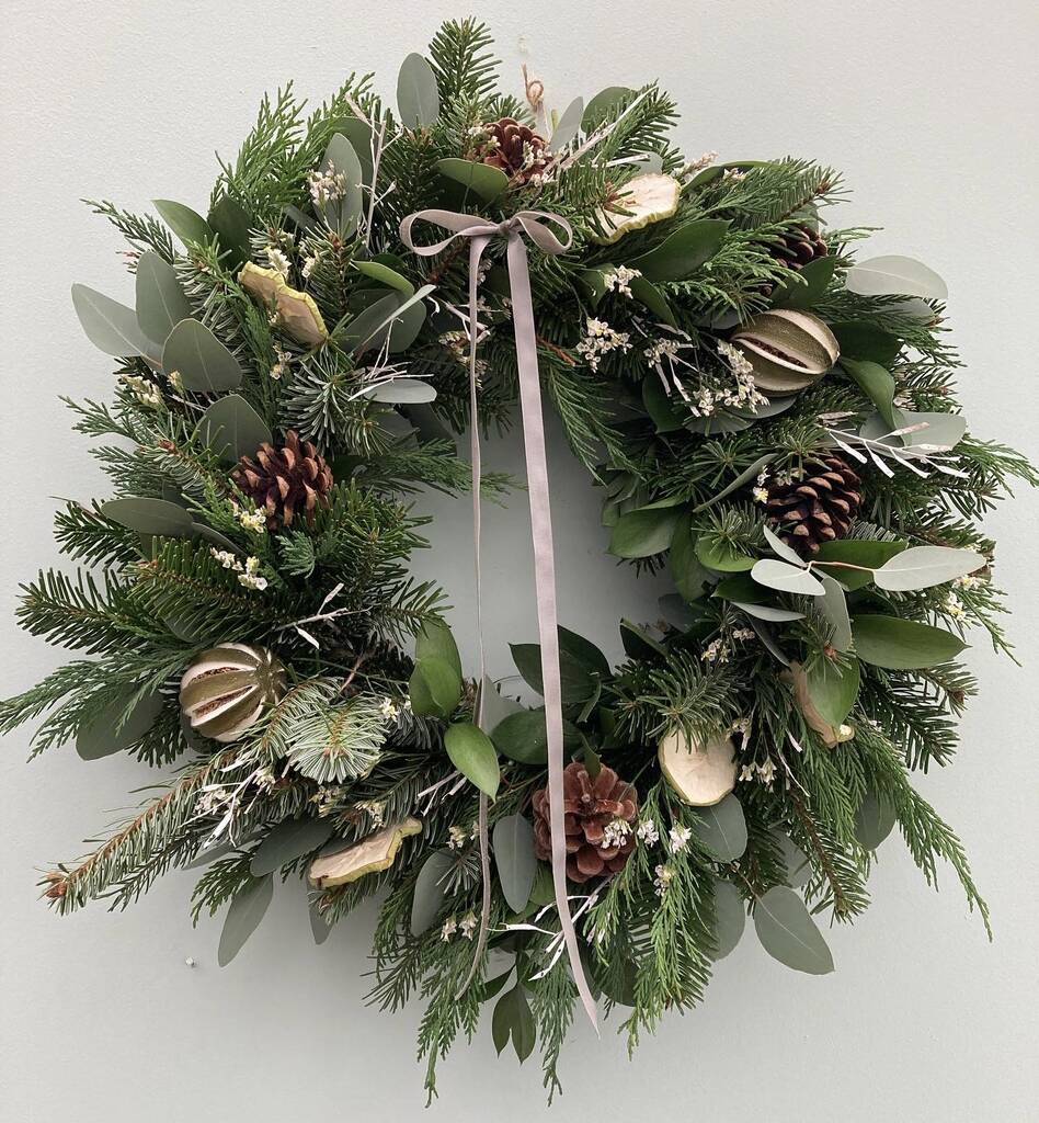 Christmas Fresh Wreath By Zoe’s Blooms