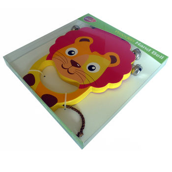 Lion Wooden Hand Bell Rattle, 2 of 5