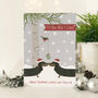 Sausage Dog 'To The One I Love' Personalised Xmas Card, thumbnail 1 of 4