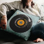 Personalised 'Our Song' Record Cushion, thumbnail 1 of 10
