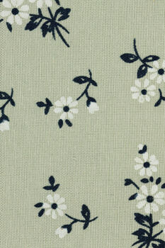 Wedding Handmade Cotton Floral Print Tie In Light Green, 2 of 8