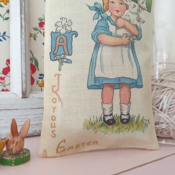 Vintage Easter Postcard Scented Gift Pillow, 3 of 6