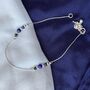 Pure Silver Beaded Evil Eye Nazar Payal Anklet, thumbnail 3 of 3