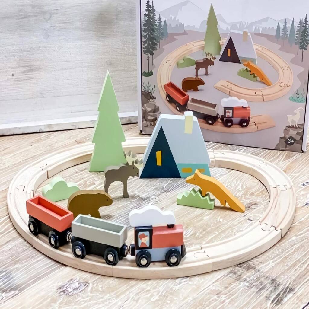 Small Wooden Train Set 3yrs+