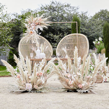 Pampas, White, Peach And Rose Gold Balloon Arch Kit, 3 of 3