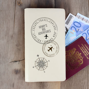 Personalised Stamp Travel Document Holder, 2 of 7