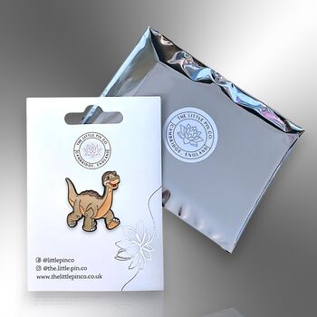 Dinosaur Enamel Pin, Dinosaur Gifts For Kids, Pin Badges For School Backpacks And Pencil Cases, 5 of 8