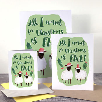 All I Want For Christmas Is Ewe Card, 2 of 5