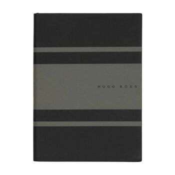 Personalised Hugo Boss Gear Lined Notebook – Khaki A5, 2 of 6