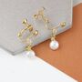 Pearl Drop Earrings With Star, thumbnail 11 of 12